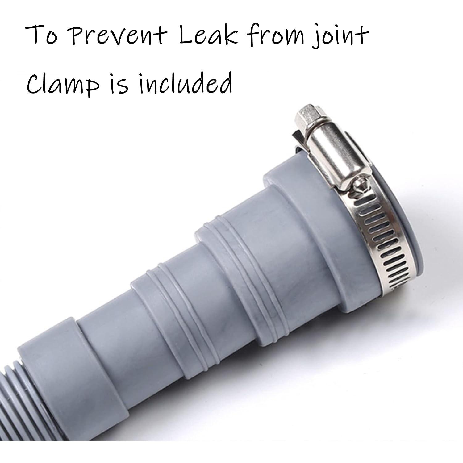 23 Ft Drain Hose Extension Kit with Adapter, Clamps and U-Hanger: image 3