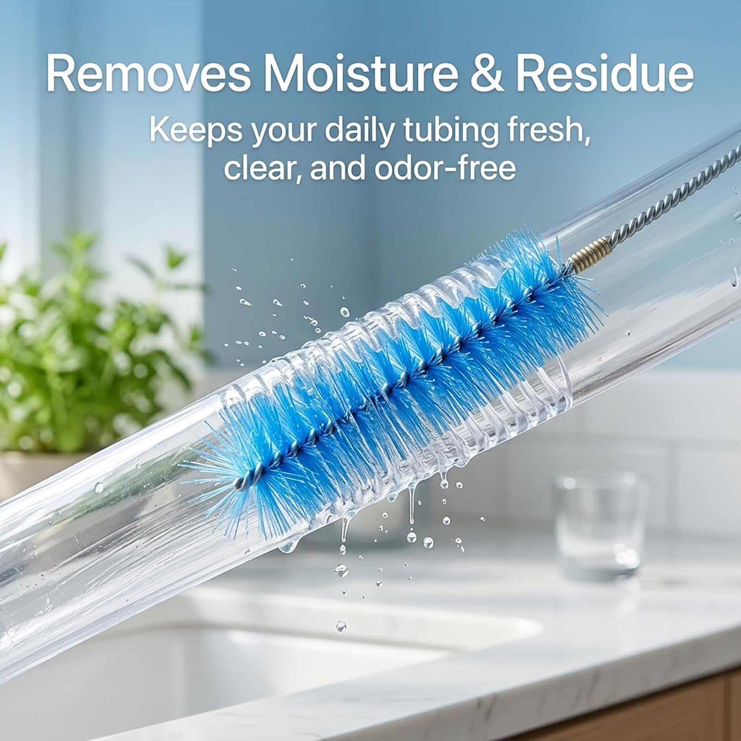 Double Ended Flexible Drain Brush 67 Inch with Straw Brush Set: image 3