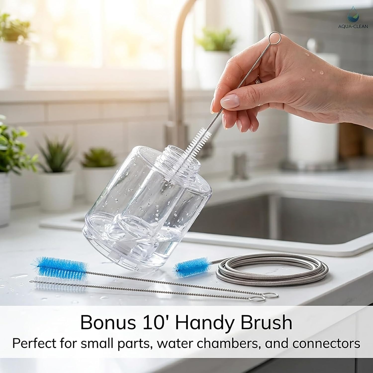 Double Ended Flexible Drain Brush 67 Inch with Straw Brush Set: image 6