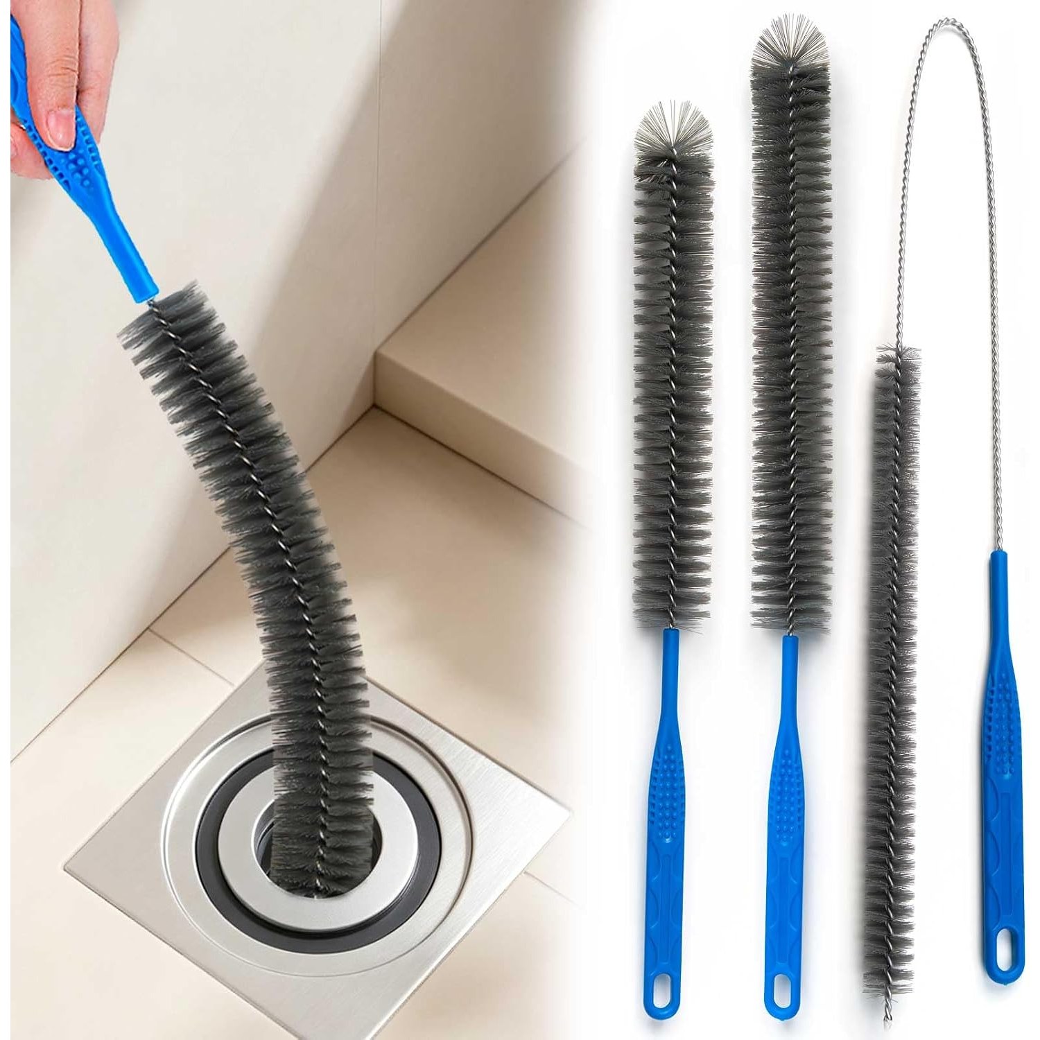 Flexible Drain Brush Set