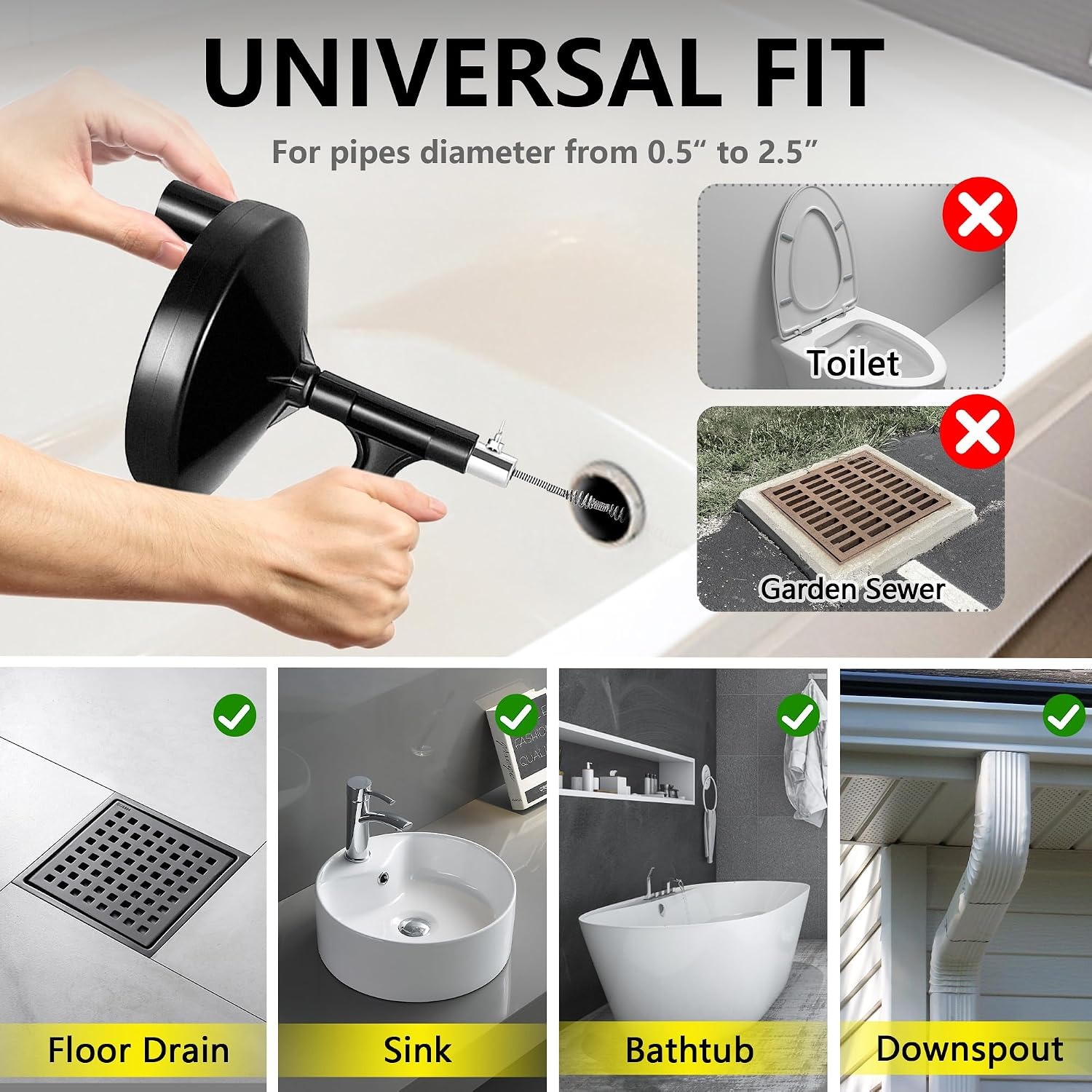 25 Ft Drain Auger with Gloves: image 2