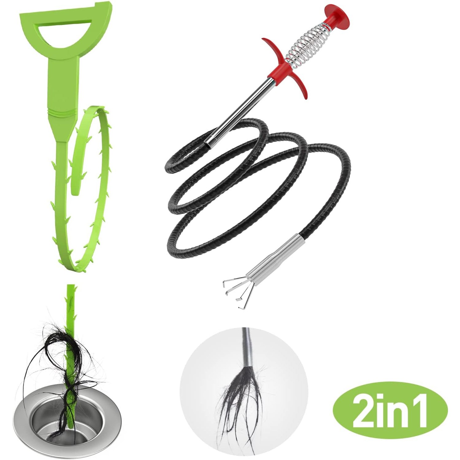 35-Inch Flexible Grabber Claw Tool with Four-Claw Pickup Head