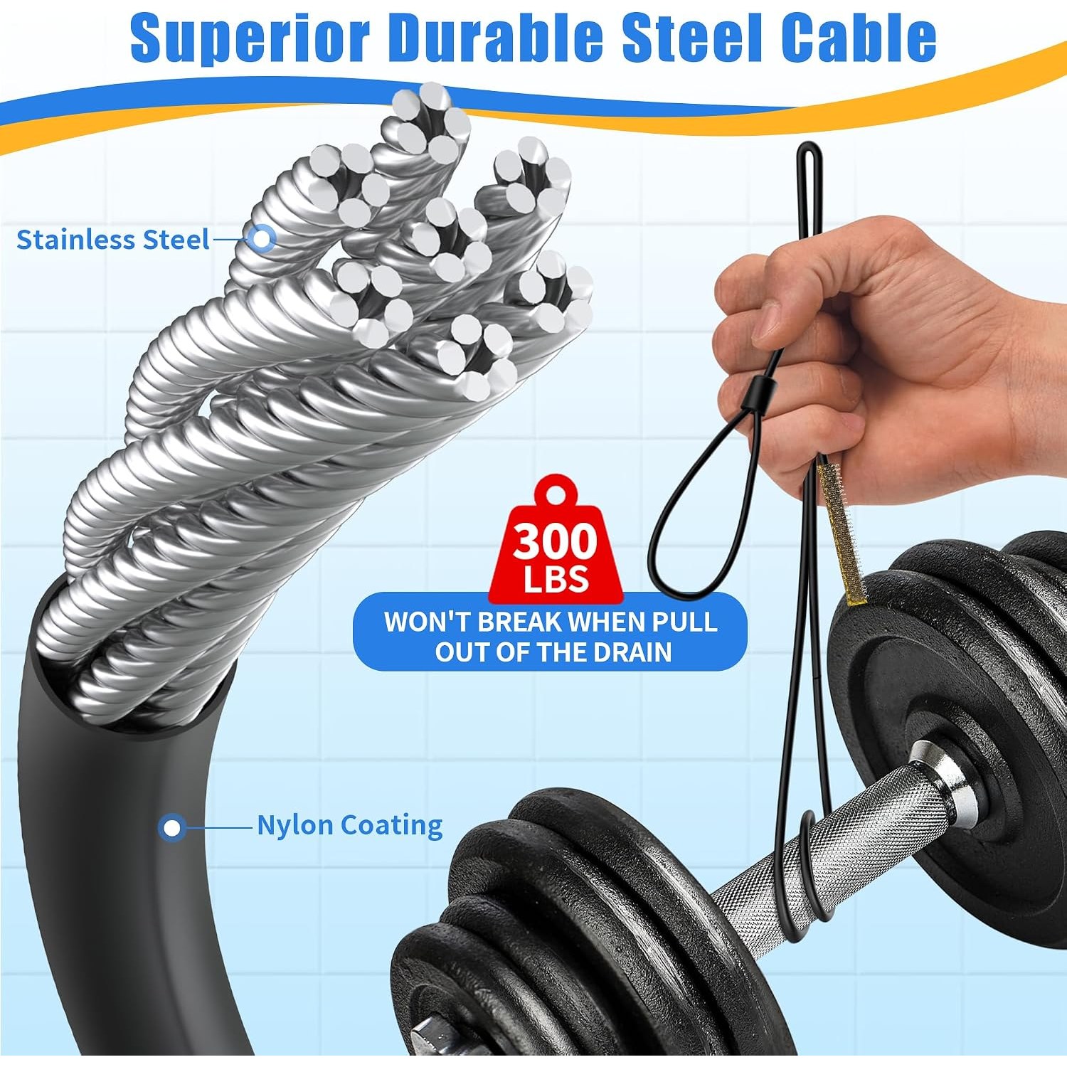 30-Inch Metal Drain Snake, 5 Pack: image 2