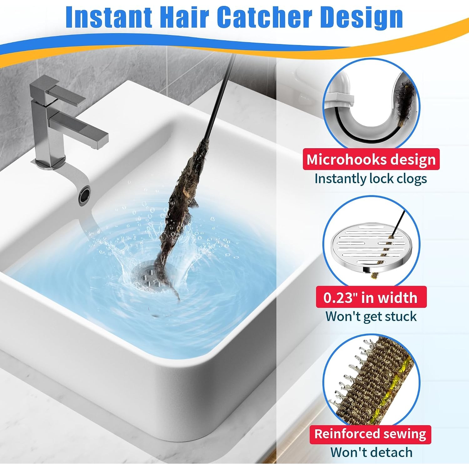 30-Inch Metal Drain Snake, 5 Pack: image 3