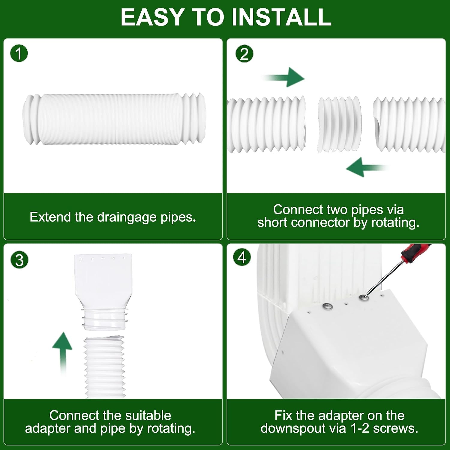Flexible Downspout Extension 2 Pack: image 4