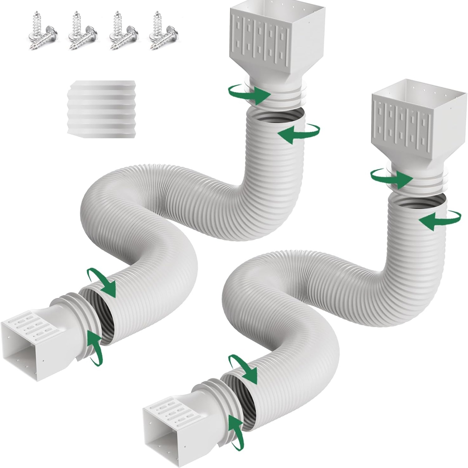 Flexible Downspout Extension 2 Pack