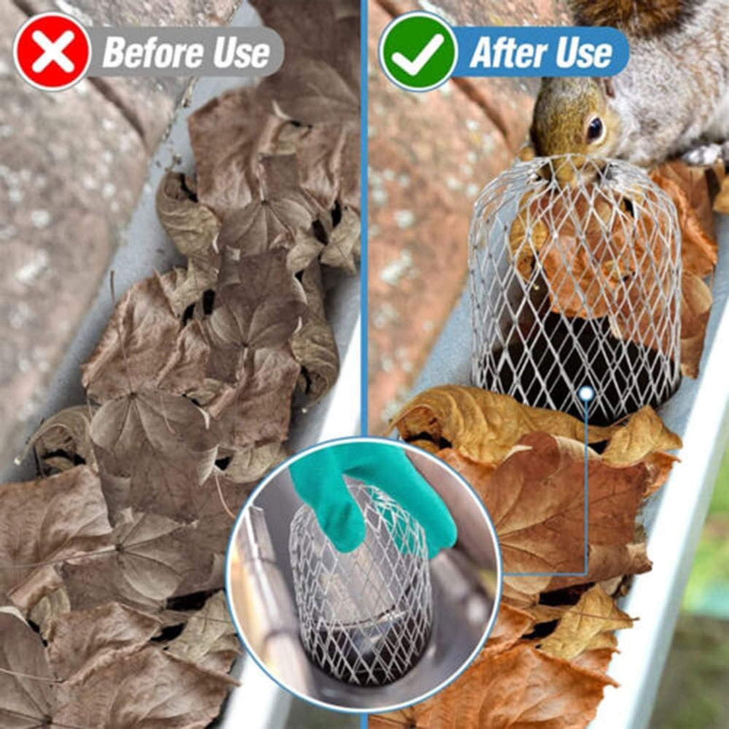 Downspout Guard 10 Pack Aluminum Gutter Leaf Strainers: image 6