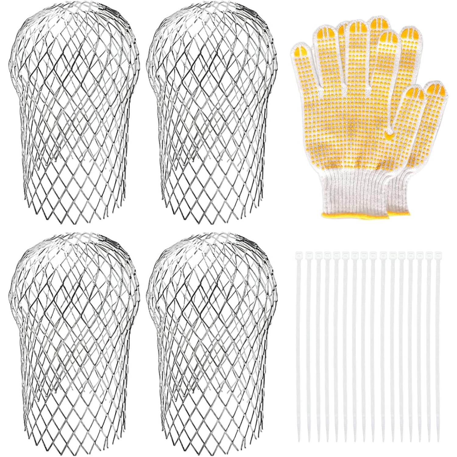 Downspout Guard 4 Pack Aluminum Gutter Strainer