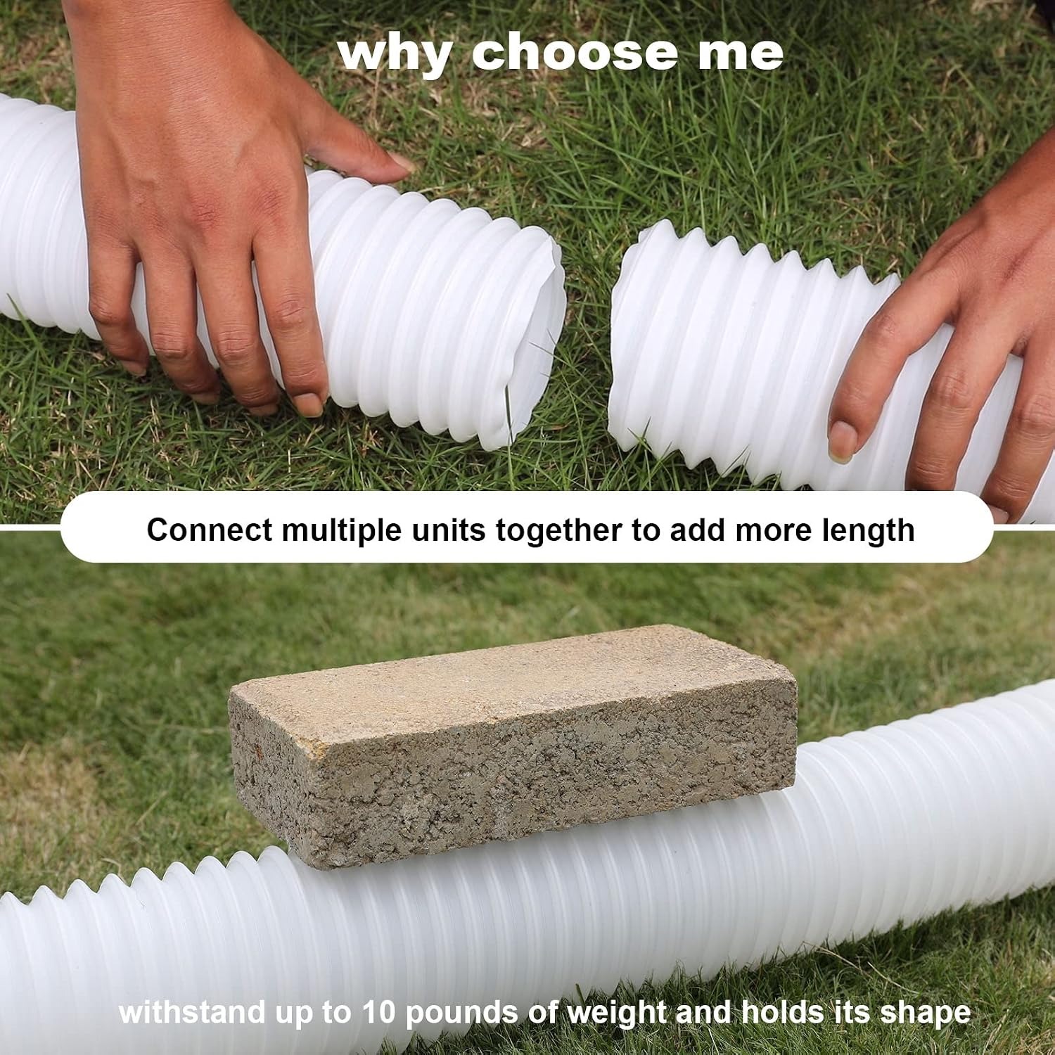 16.5 Ft Long Downspout Extension with Adapters: image 2