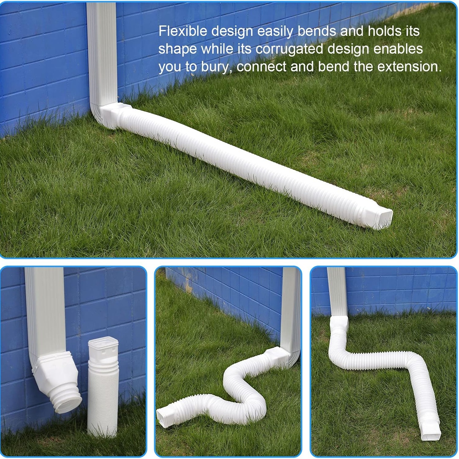 16.5 Ft Long Downspout Extension with Adapters: image 3