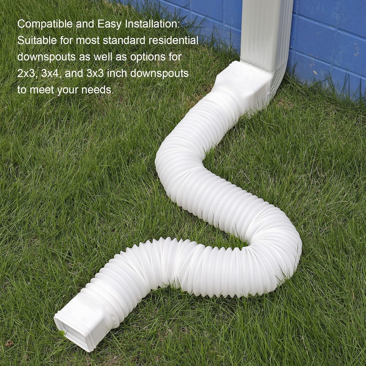 16.5 Ft Long Downspout Extension with Adapters: image 4