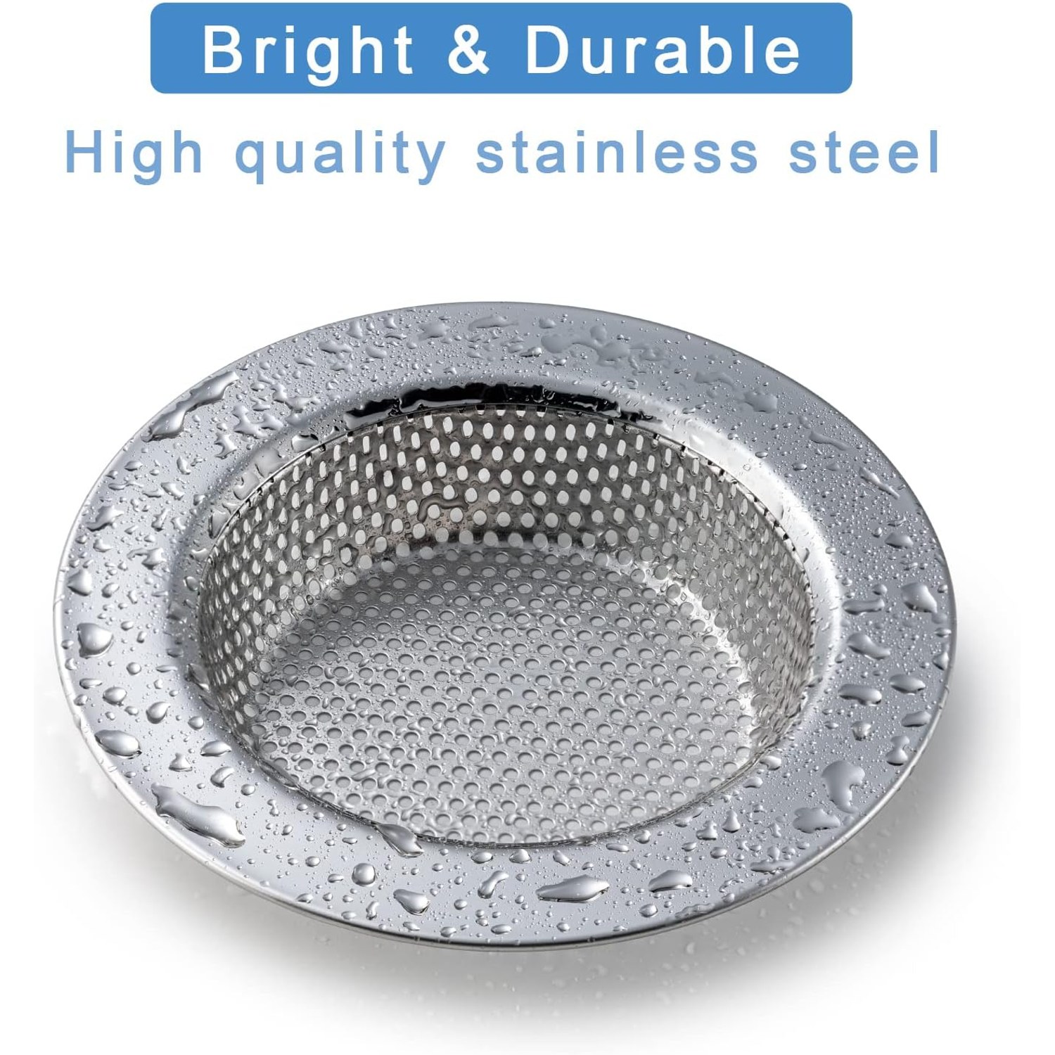 Double Layer Stainless Steel Sink Strainer (2 Pack): image 2