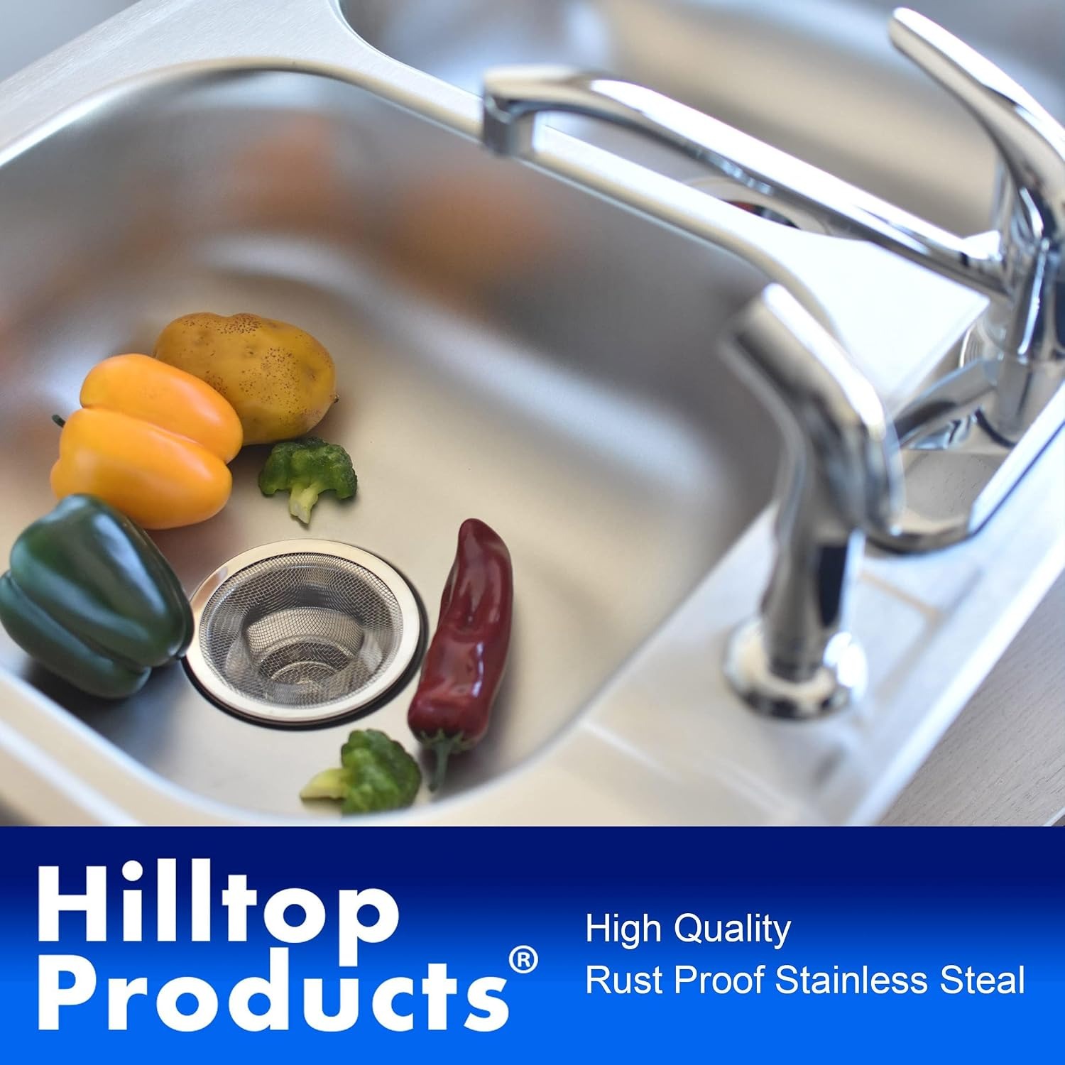 Mesh Basket Sink Strainer 2 Pack: image 3
