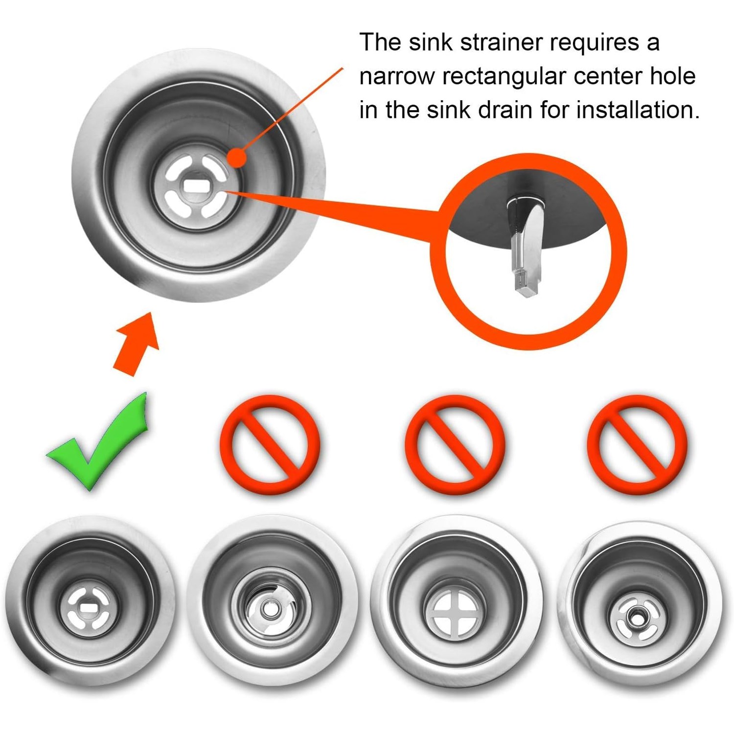 Sink Strainer and Stopper Basket (2 Pack)