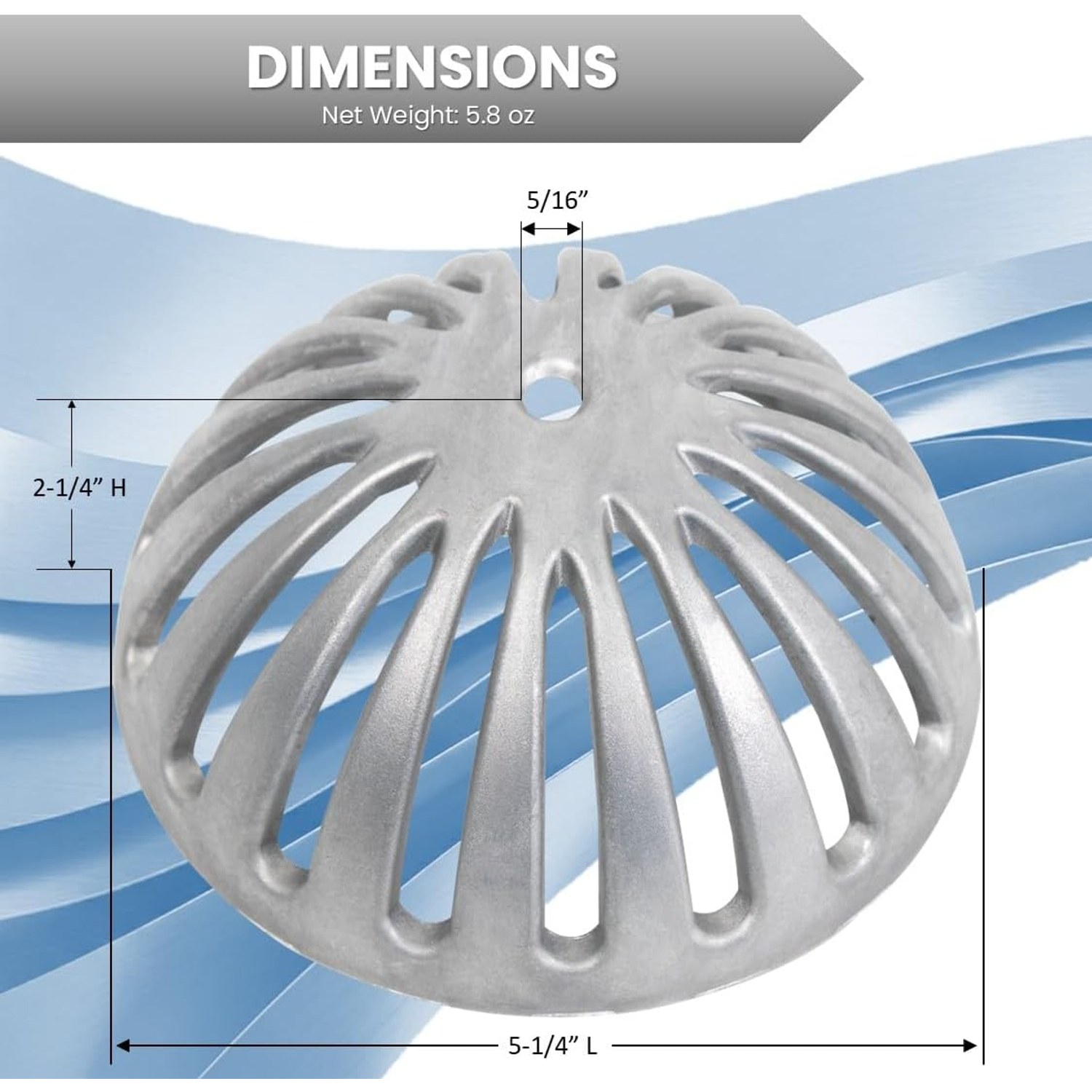 Aluminum Dome Floor Drain Cover: image 2