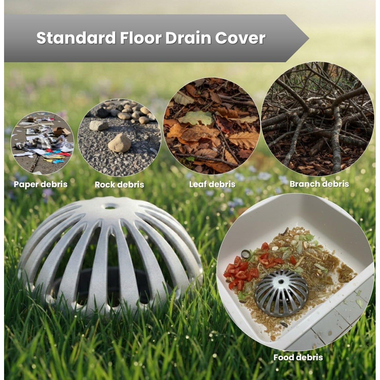 Aluminum Dome Floor Drain Cover: image 5