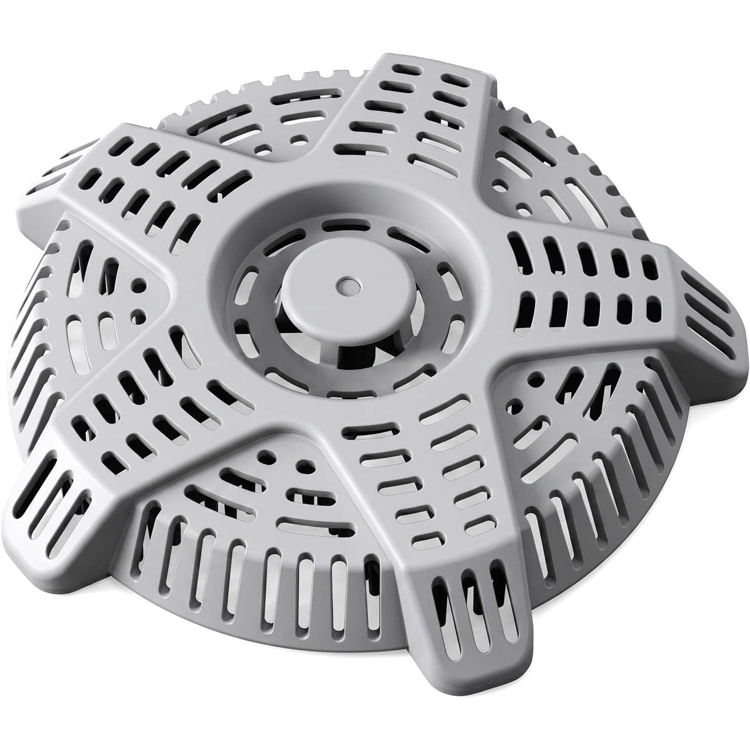 Outdoor Basement Drain Cover with Raised Slotted Debris Guard