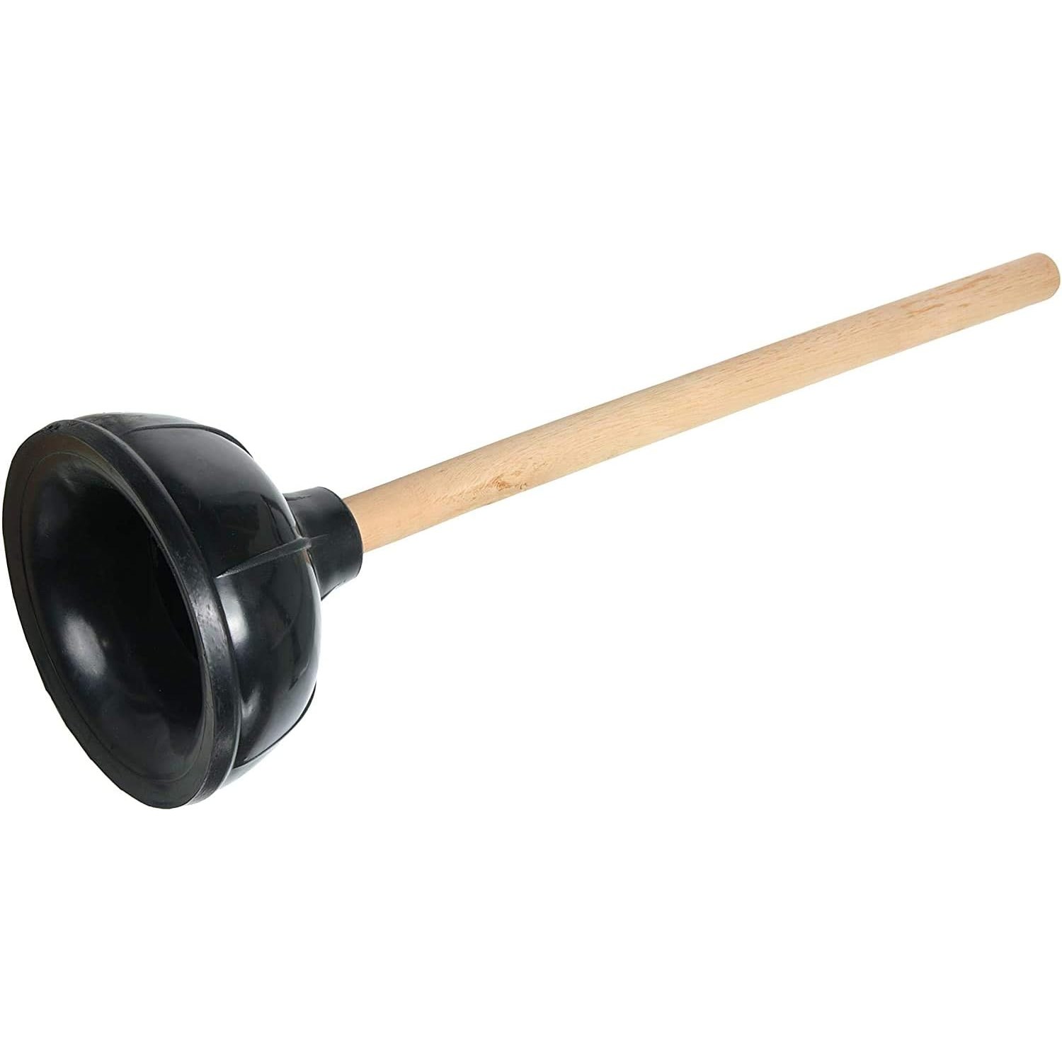 Flange Toilet Plunger with 17-Inch Wooden Handle: image 4