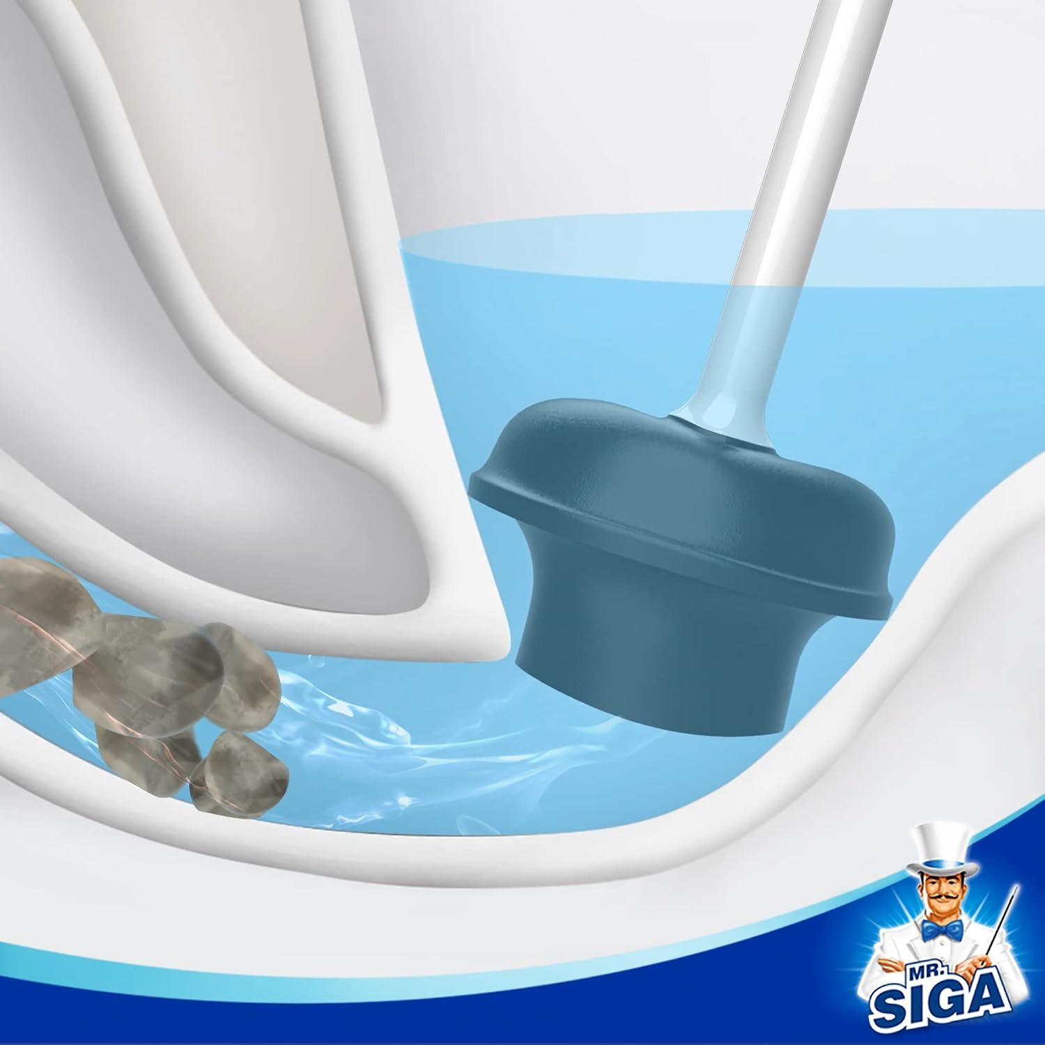 Toilet Plunger with Covered Holder and Auto-Lift Lid: image 4
