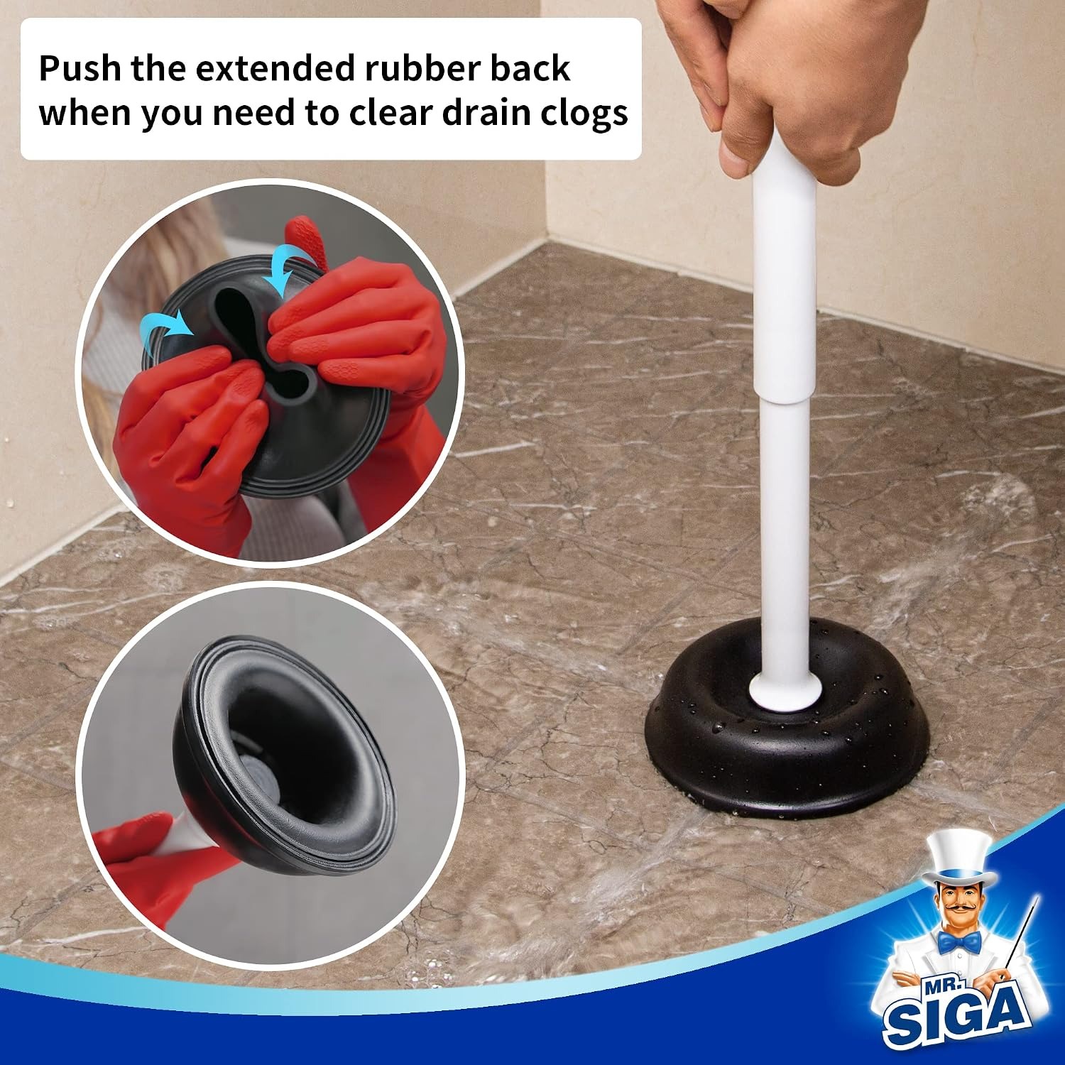 Toilet Plunger with Covered Holder and Auto-Lift Lid: image 5