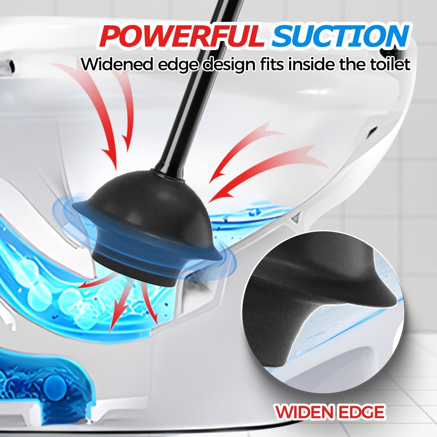 Toilet Plunger with Ventilated Holder: image 3