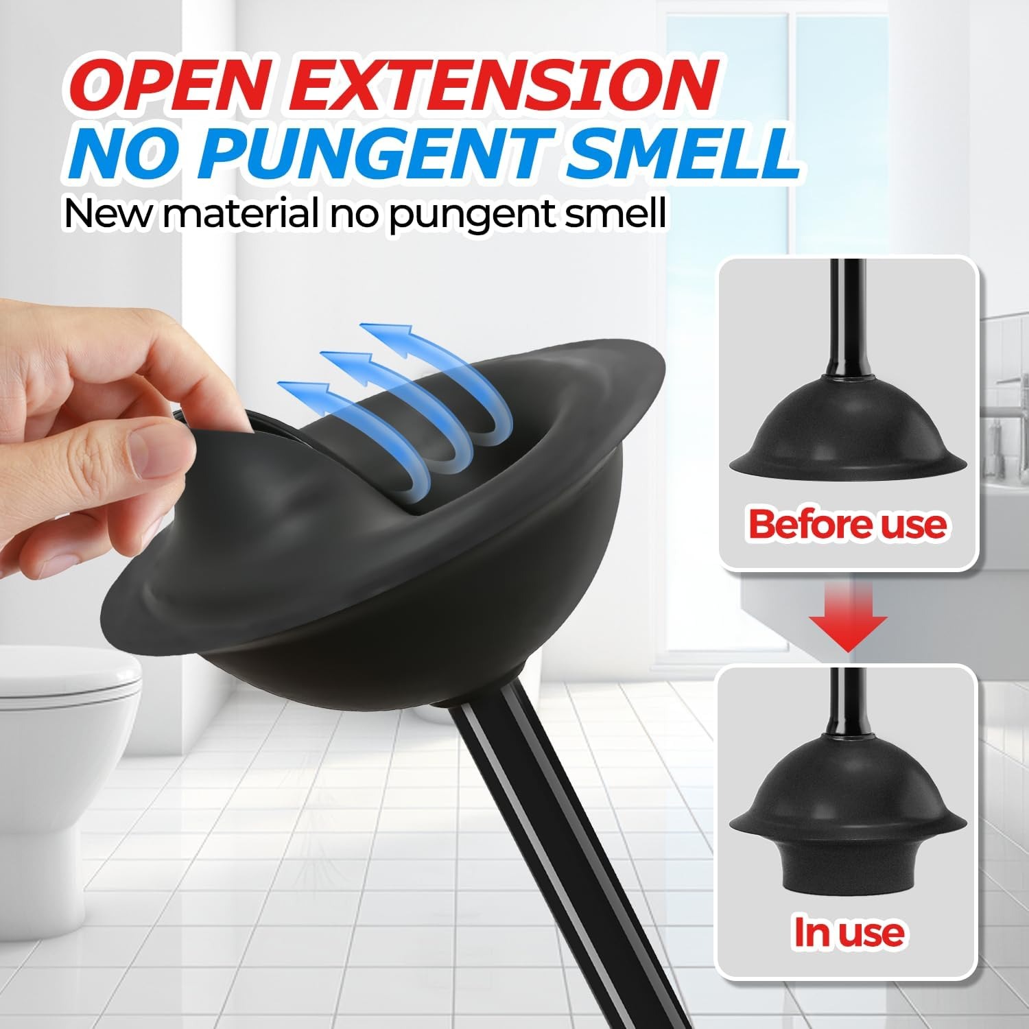 Toilet Plunger with Ventilated Holder: image 4