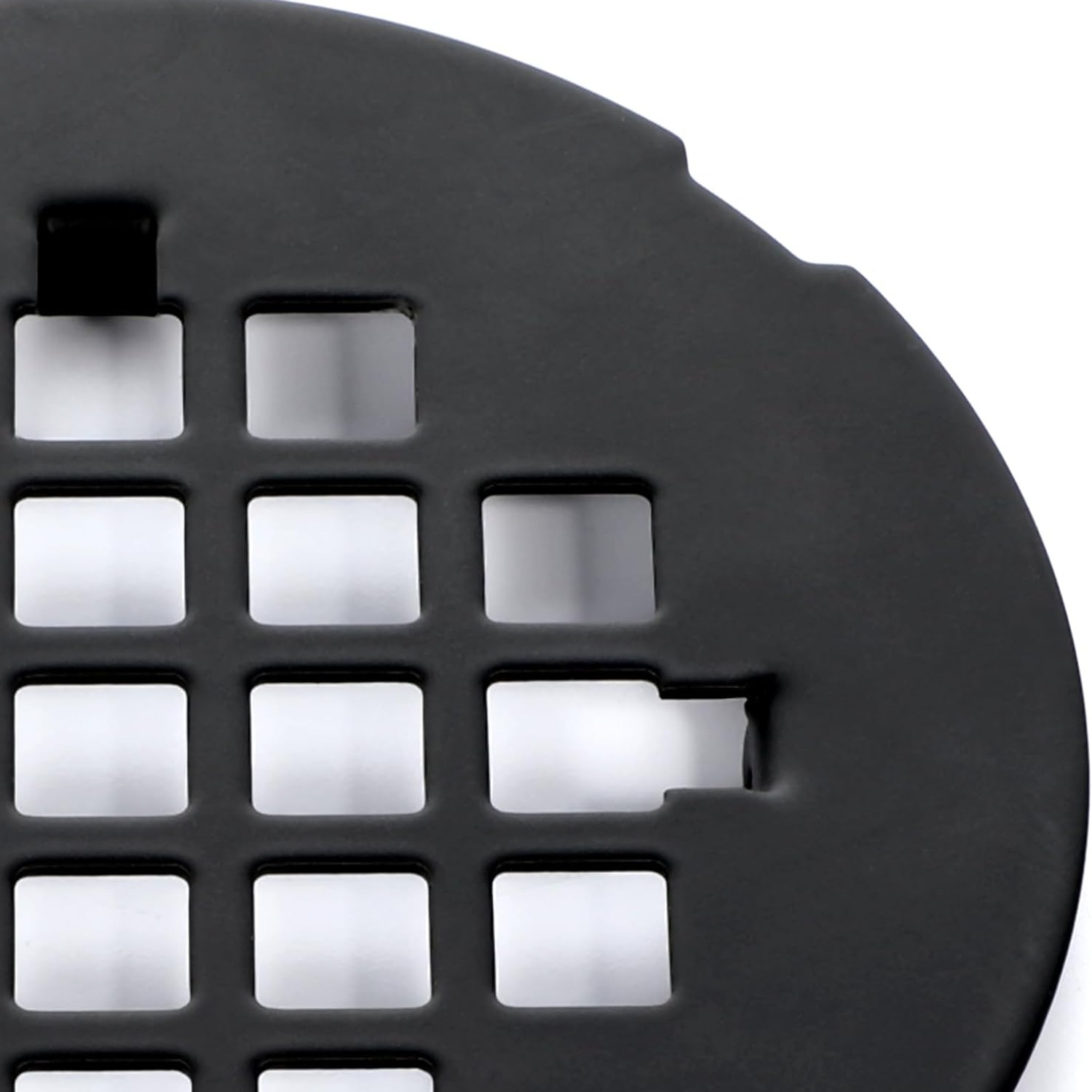 Snap In Shower Drain Cover (Black, 4.25 inch Round): image 7