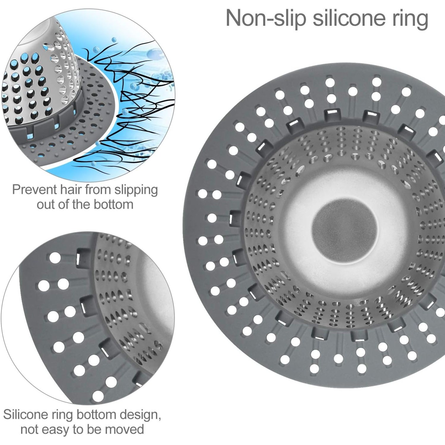 Pop Up Tub Drain Hair Catcher: image 5