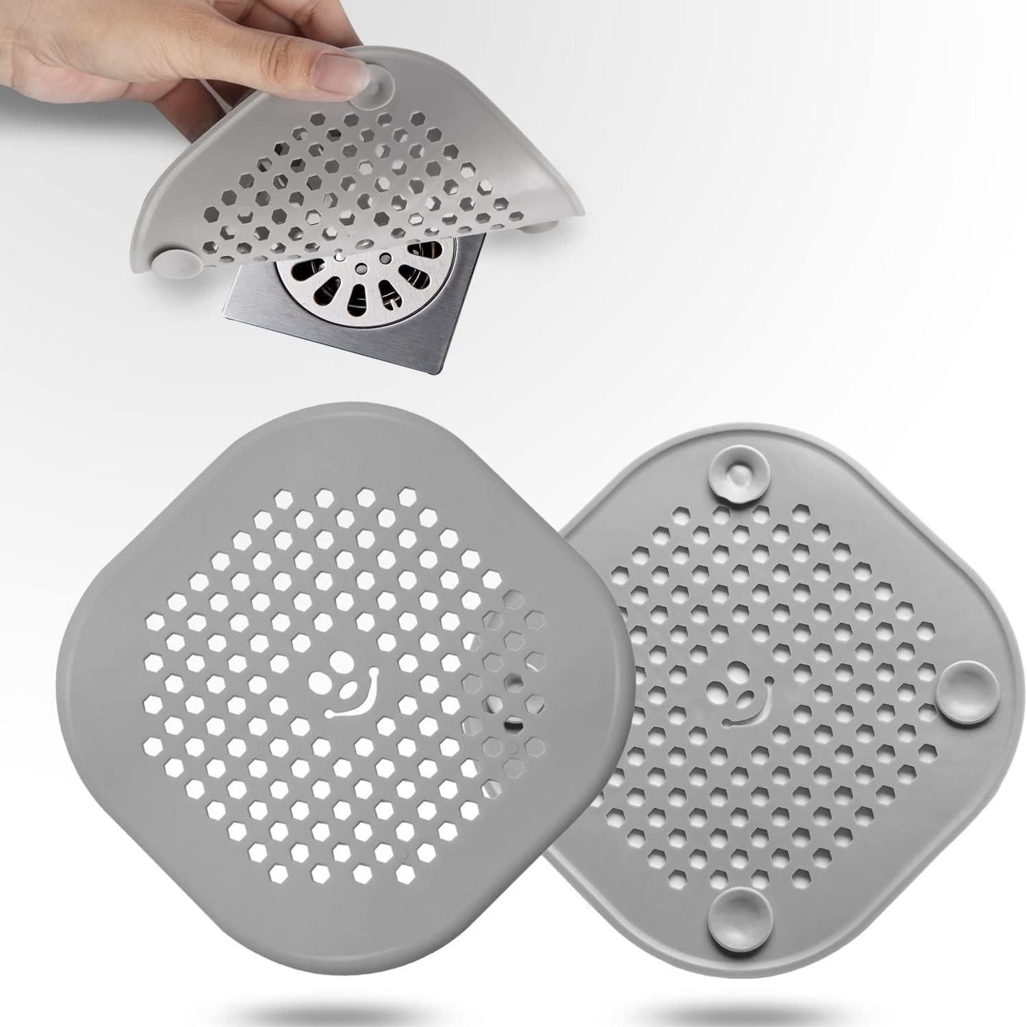 Silicone Drain Hair Catcher 2 Pack