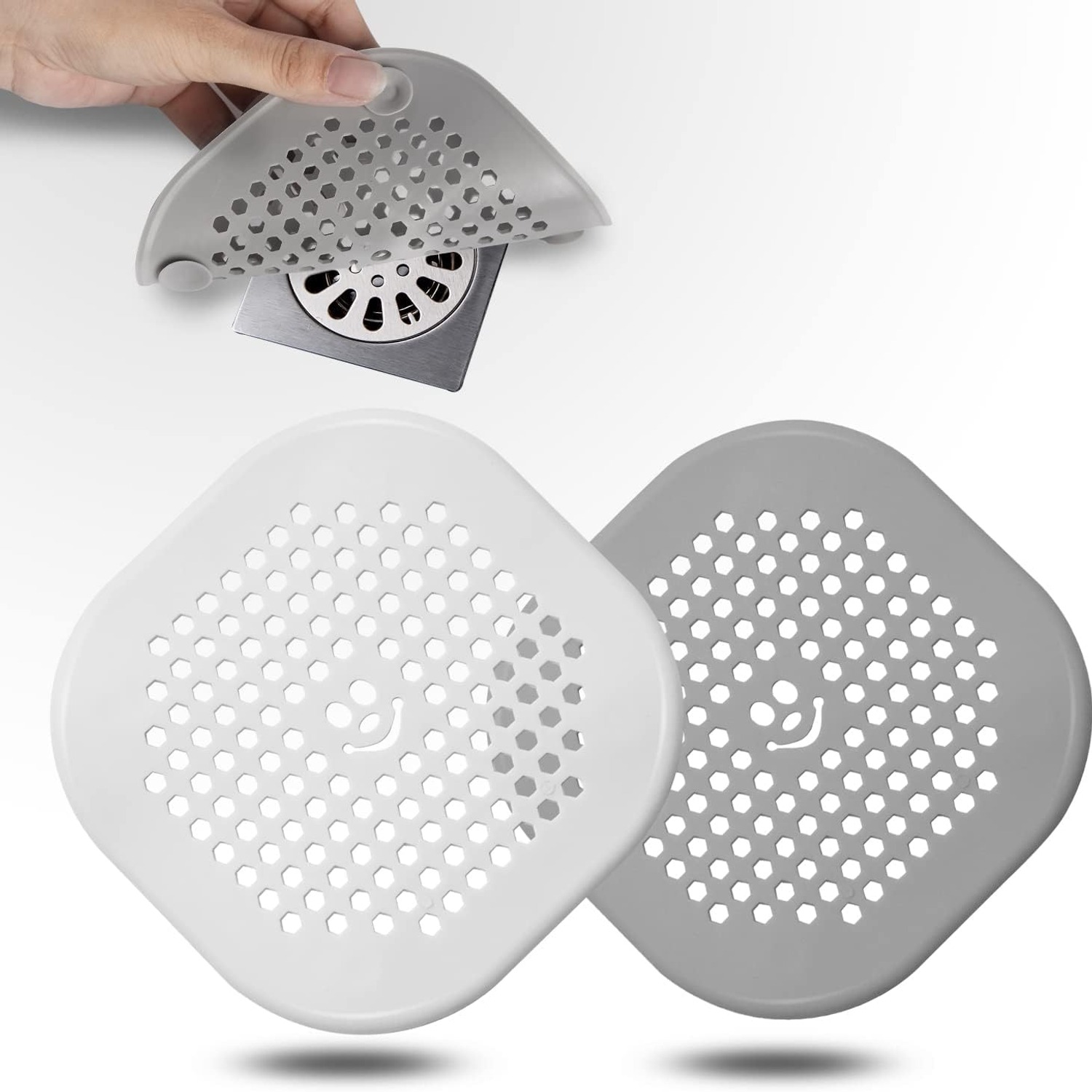 Silicone Drain Hair Catcher 2 Pack: image 2