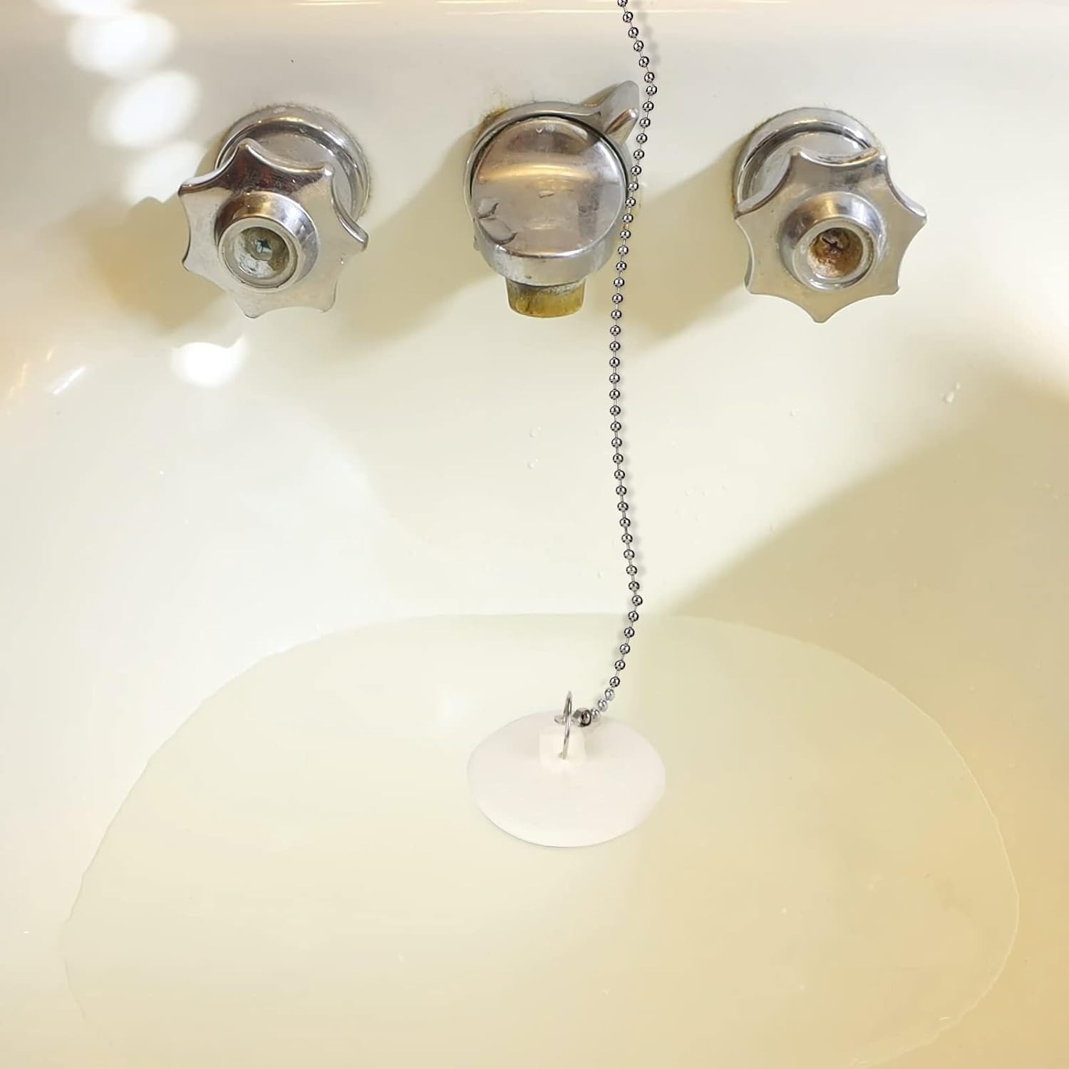 Rubber Tub Stopper with Chain, 2 Pack: image 4