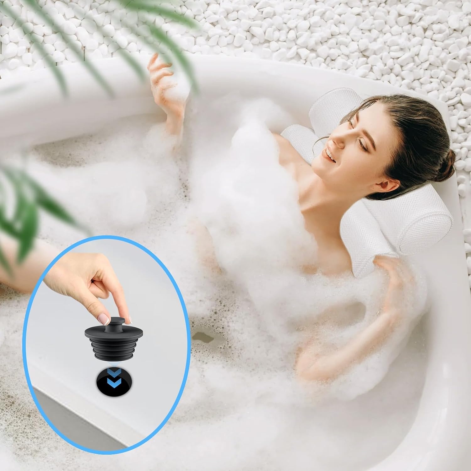 Silicone Tub Stopper 2 Pack