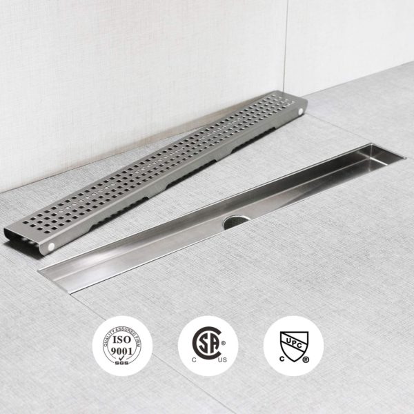 bathroom linear drain stainless steel